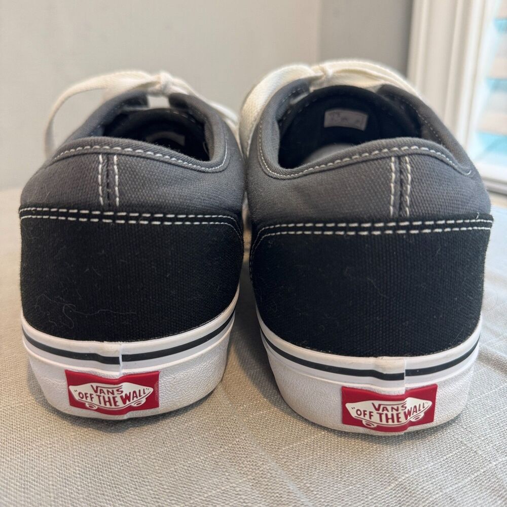 Vans Off The Wall Sneakers Men's 11.5 Black Gray Lace Up Skate Shoes 500714 - Picture 3 of 10